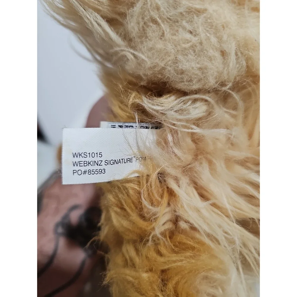 GANZ Webkinz Signature Pomeranian Dog Plush REALISTIC Long Hair Toy NO CODE 14